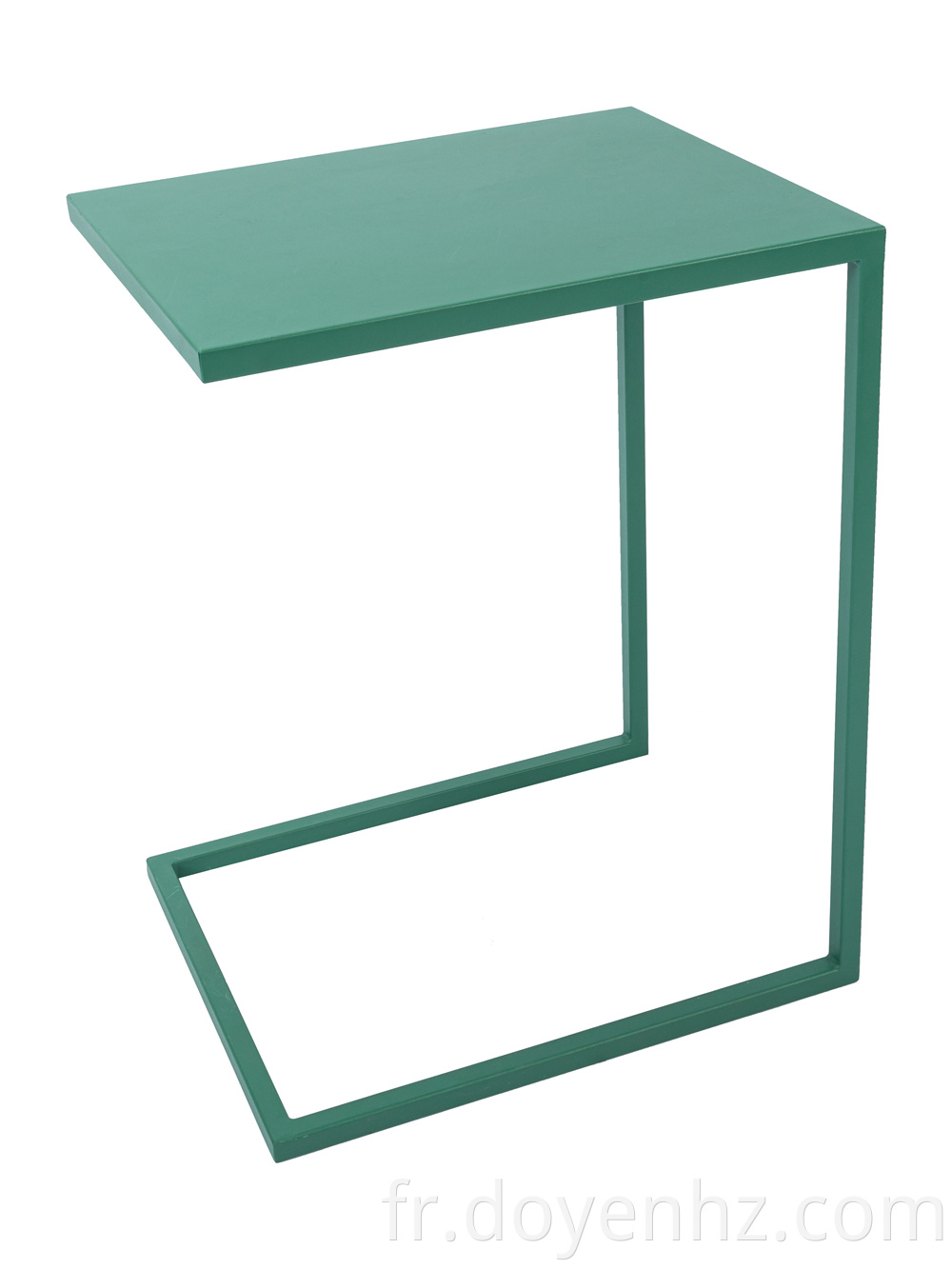 Metal C-Shaped Side Table